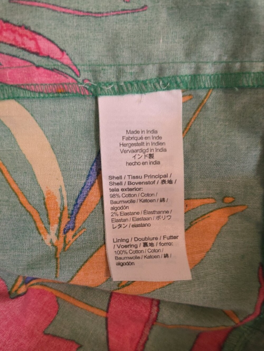 NWT J.Crew Green Tropical Floral Smocked Maxi Dress Cross Back Straps Sz 14 - Picture 8 of 8